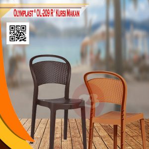 OLYMPLAST ^ OL-209 R ' KURSI MAKAN PLASTIK